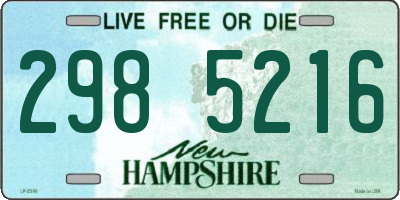 NH license plate 2985216