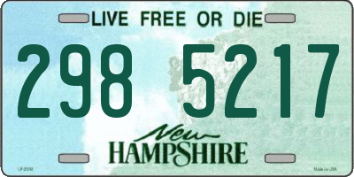 NH license plate 2985217