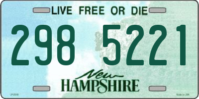 NH license plate 2985221