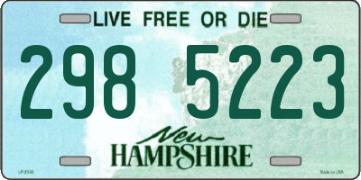 NH license plate 2985223