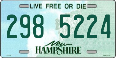 NH license plate 2985224