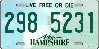 NH license plate 2985231