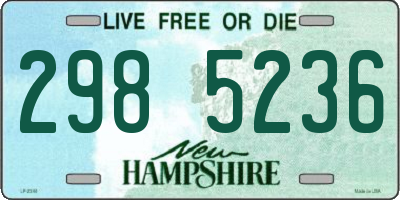 NH license plate 2985236