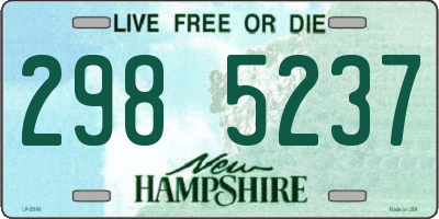 NH license plate 2985237