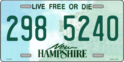 NH license plate 2985240