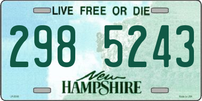 NH license plate 2985243