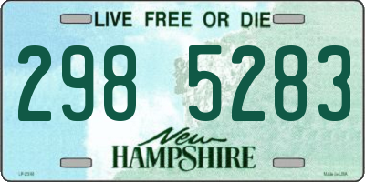 NH license plate 2985283