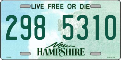 NH license plate 2985310