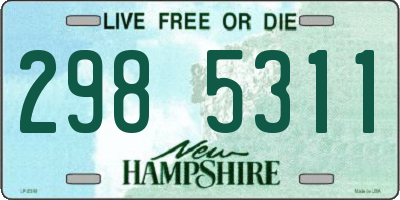 NH license plate 2985311