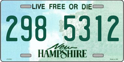 NH license plate 2985312