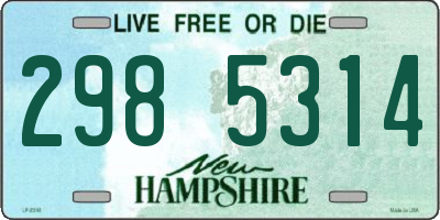 NH license plate 2985314