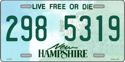NH license plate 2985319