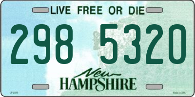 NH license plate 2985320