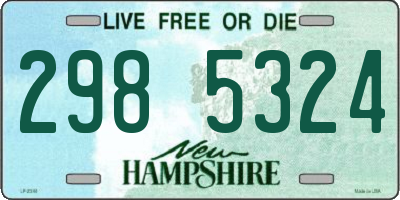 NH license plate 2985324