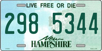 NH license plate 2985344