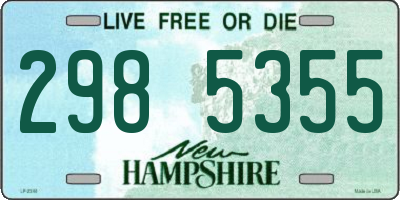 NH license plate 2985355