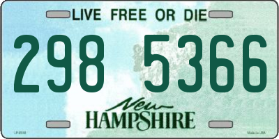 NH license plate 2985366