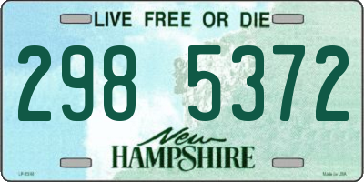 NH license plate 2985372