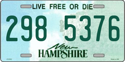 NH license plate 2985376
