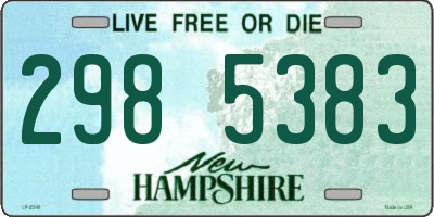 NH license plate 2985383