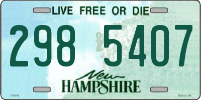 NH license plate 2985407