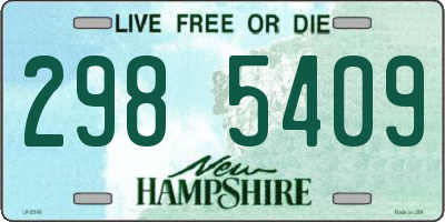 NH license plate 2985409