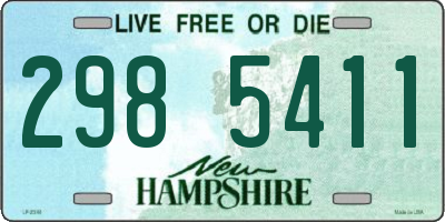 NH license plate 2985411