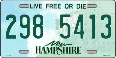 NH license plate 2985413