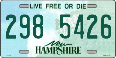 NH license plate 2985426