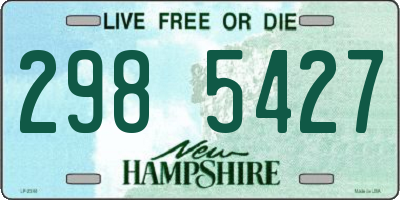 NH license plate 2985427