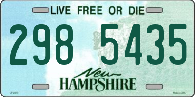 NH license plate 2985435