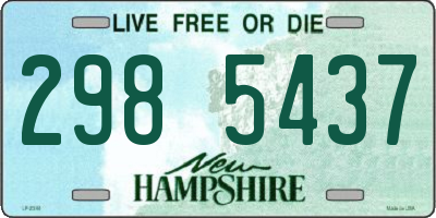 NH license plate 2985437