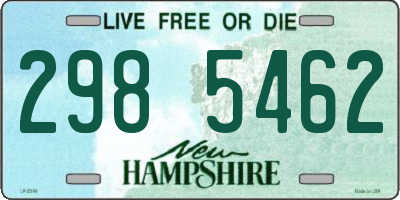 NH license plate 2985462