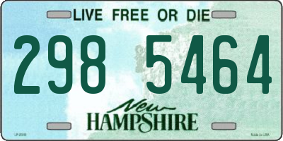 NH license plate 2985464