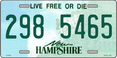 NH license plate 2985465
