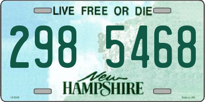 NH license plate 2985468
