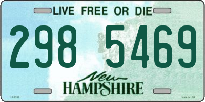 NH license plate 2985469