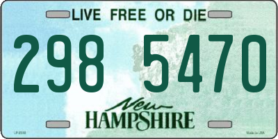 NH license plate 2985470