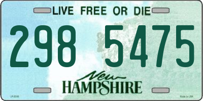 NH license plate 2985475
