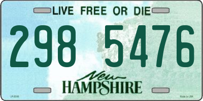 NH license plate 2985476