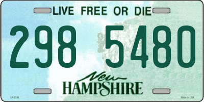 NH license plate 2985480