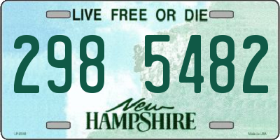 NH license plate 2985482