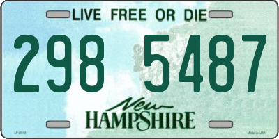 NH license plate 2985487