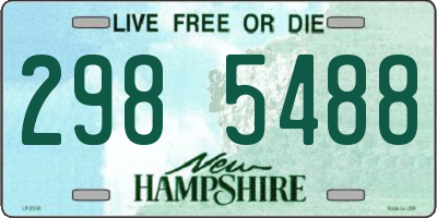 NH license plate 2985488