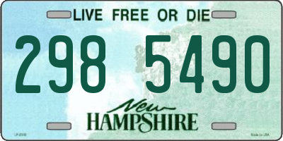 NH license plate 2985490