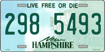 NH license plate 2985493