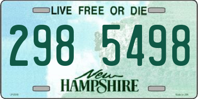 NH license plate 2985498