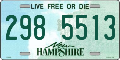 NH license plate 2985513