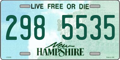 NH license plate 2985535
