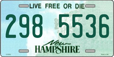 NH license plate 2985536